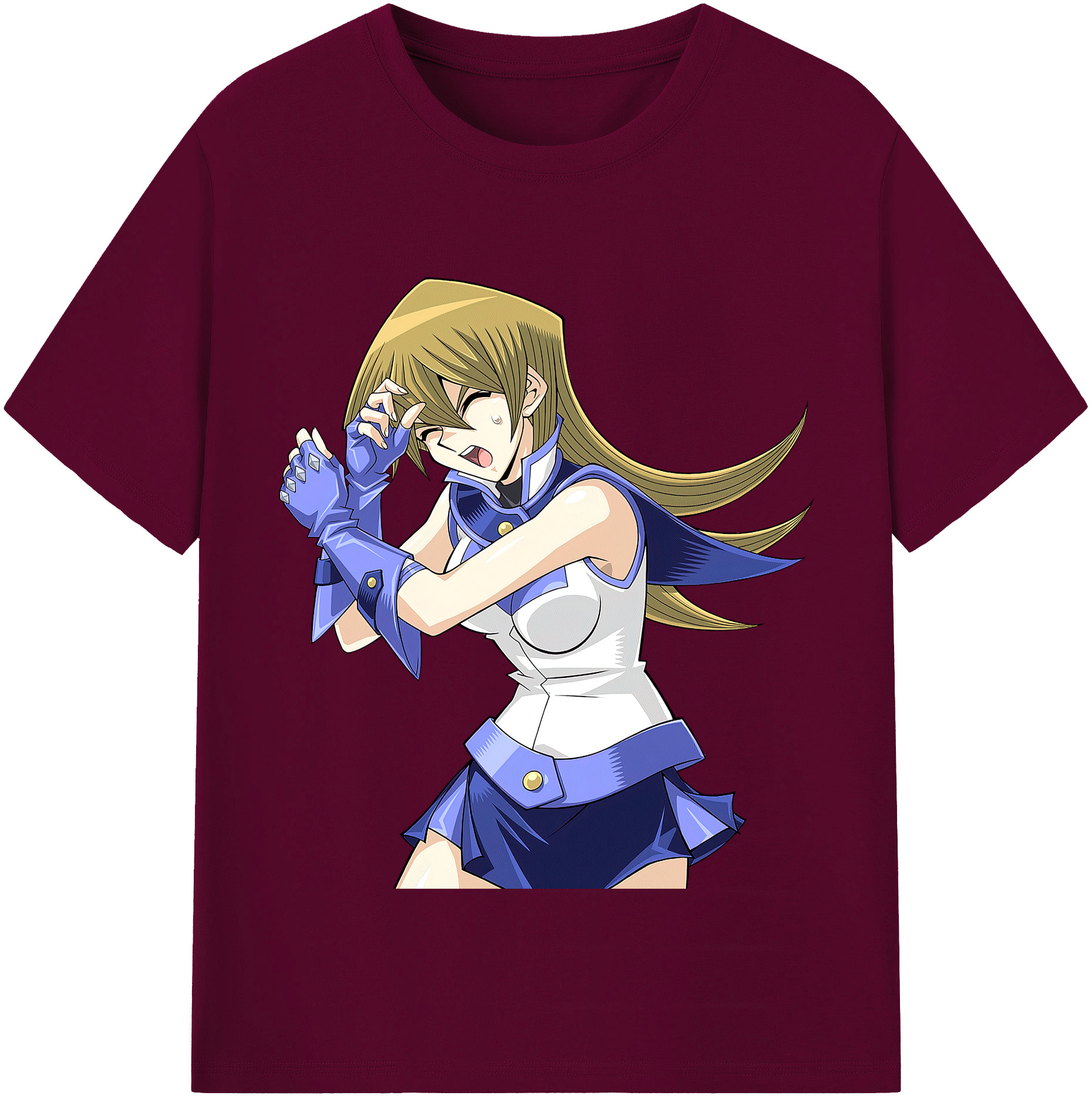 （画像用） 遊☆戯☆王 Yu-Gi-Oh! レディースカジュアルプリントTシャツ（綿100％）